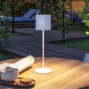 Paulmann LED stolna lampa na baterije Tuni, bijela, plastika, IP44