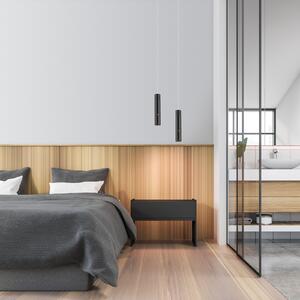JUST LIGHT. GmbH Pričvrstite LED viseću svjetiljku na baterije, crnu, željeznu, prigušiva, Crno, Dnevni boravak/blagovaonica, Metal