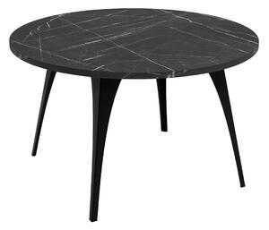 Stolić za kavu Oswego 126, Crni mramor, Crna, 45cm