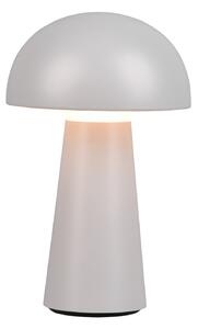 LED stolna lampa Lennon IP44, baterija, touchdim, siva
