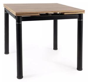 Stol Detroit 510, Artisan hrast, Crna, 75x80cm