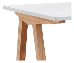 Radni stol s bijelom pločom stola 60x120 cm Mak – Tomasucci