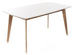 Blagovaonski stol s bijelom pločom stola 90x160 cm Kyra – Tomasucci