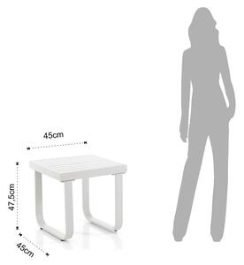 Pomoćni stol aluminijski 47.5x47.5 cm Ischia – Tomasucci