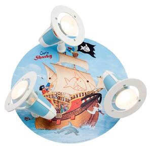Capt'n Sharky stropno svjetlo za dječju sobu