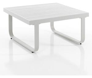 Bijeli stolić za kavu aluminijski 80x80 cm Ischia – Tomasucci