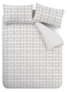 Crno-bijela posteljina za krevet za jednu osobu 135x200 cm Tufted Print Geo – Catherine Lansfield