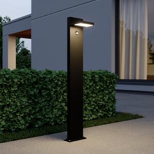 Lucande Silvan LED svjetlo za stazu, antracit, 100 cm, senzor, Crno, Aluminij
