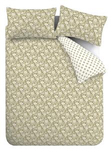 Bijela/zelena posteljina za bračni krevet 200x200 cm Tangier Floral – Pineapple Elephant