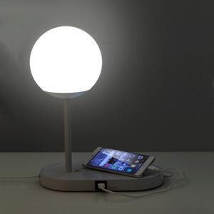 Bijela LED stolna lampa (visina 33 cm) Pogo – Tomasucci