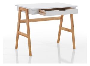 Radni stol s bijelom pločom stola 55x90 cm Karro – Tomasucci