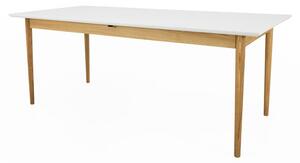 Proširiv blagovaonski stol s bijelom pločom stola 90x195 cm Skagen – Tenzo