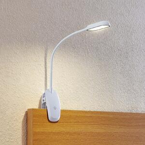 Prios LED stezna lampa Najari, visina 51 cm, bijela, baterija, USB