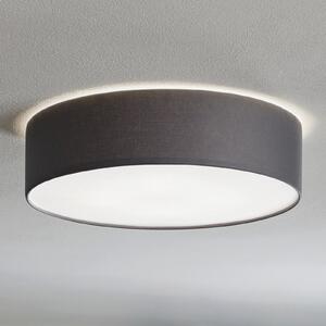 TK Lighting Rondo stropno svjetlo, siva, Ø 50 cm, prigušiva, Sivo, spavaća soba, Tkanina / tekstil