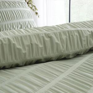 Svijetlo zelena posteljina za krevet za jednu osobu 135x200 cm Seersucker Gingham Check – Catherine Lansfield