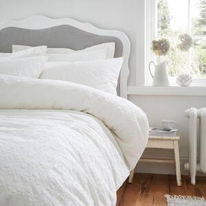 Bijela pamučna posteljina za bračni krevet 200x200 cm French Knot Jacquard – Bianca