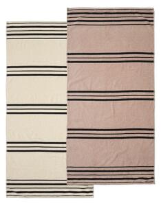 Bež ručnik za plažu 75x150 cm Banded Stripe – Catherine Lansfield