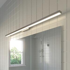 Lindby LED svjetiljka za kupaonicu i ogledalo Alenia, 120 cm, krom, Metalik, kupaonica, Metal