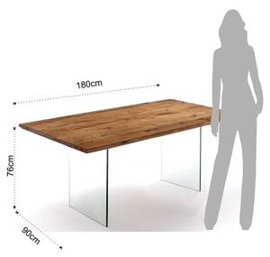 Blagovaonski stol s pločom stola u dekoru hrasta 180x90 cm Float – Tomasucci