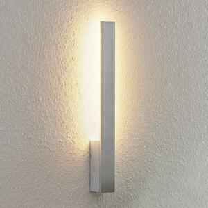 Arcchio LED zidna svjetiljka Ivano, visina 43 cm, brušeni aluminij, Metalik, Područje hodnika, Aluminij
