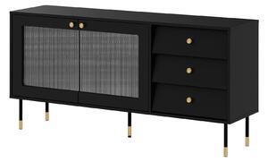 Komoda Feletri 101, Crna, 75x150x39cm