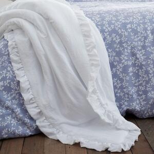 Bijeli prekrivač za bračni krevet 220x230 cm Soft Washed Frill – Bianca