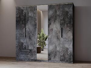 Ormar Torvire 121, Tamni beton, 215x225x60cm
