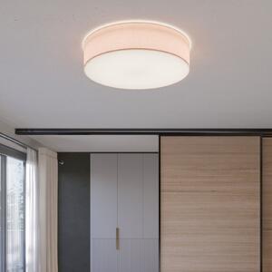 TK Lighting Rondo stropno svjetlo, bež, Ø 60 cm, prigušiva, Bež, spavaća soba, Tkanina / tekstil
