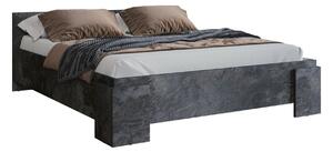 Krevet Torvire 124, Tamni beton, 70.6x169.8cm