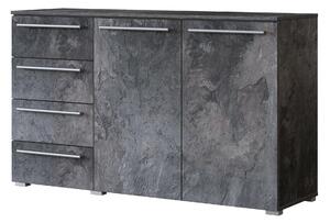 Komoda Torvire 123, Tamni beton, 80.8x135.1x41cm