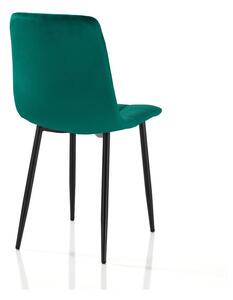 Zelene baršunaste blagovaonske stolice u setu 2 kom Faffy – Tomasucci