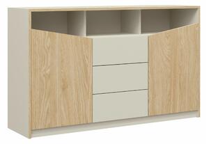 Komoda Tenreme 102, Hrast, Beige, 91x150x41cm