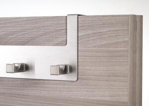 Metalna vješalica za vrata u srebrnoj boji 32 cm Yale – Tomasucci