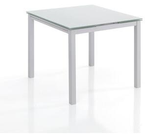 Proširiv blagovaonski stol sa staklenom pločom stola 90x90 cm New Daily – Tomasucci