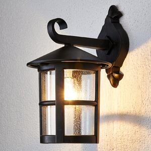 Lindby zidna svjetiljka Florentine, 35 cm, u boji hrđe, aluminij, IP44, prigušiva, Smeđa / hrđa, Metal