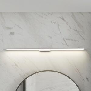 Lindby LED svjetiljka za kupaonicu i ogledalo Alenia, 120cm, IP44, siva, Metalik, kupaonica, Aluminij