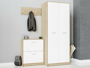 Set za hodnik Novsore 150, Sonoma hrast, Bijela