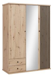 Ormar Venmava 115, Crna, Artisan hrast, 213x150x60cm