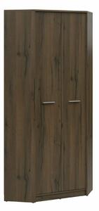 Kutni ormar Novsore 119, Tamni hrast, 197x79.5x79.5cm