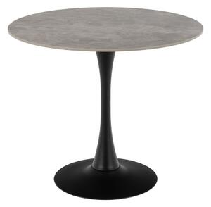 Stol Norsica 616, Sivi mramor, Crna, 75cm