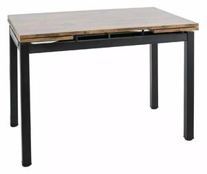 Stol Detroit 667, Artisan hrast, Crna, 75x74cm