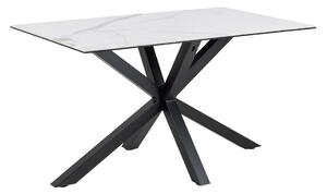 Stol Norsica 918, Bijeli mramor, Crna, 75.5x80cm
