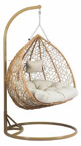 Viseća stolica Comfivo 325, Smeđa, Beige, 200x132x120cm