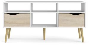 Bijela TV komoda Tvilum Oslo, 117 x 57 cm