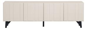 Krem TV komoda od masivnog bora 181x56 cm Miller – WOOOD