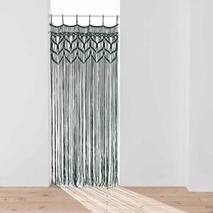 Crna zavjesa za vrata 90x200 cm Macarena – douceur d'intérieur