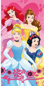 Ružičasti dječji ručnik od frotira 70x140 cm Princesses – Jerry Fabrics