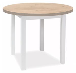 Stol Detroit 704, Hrast lancelot, Bijela, 75cm