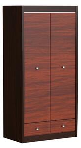 Ormar Loretri 108, Tamni orah, Milane hrast, 200.4x98.4x57.5cm