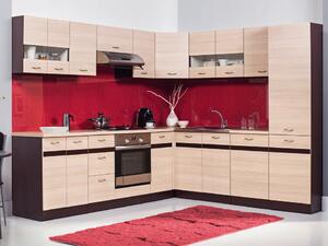 Modularan kuhinjski set Eli Light 114, 195x240x260cm, Laminirani iveral